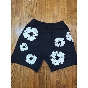 Denim Tears Cotton Wreath Shorts Black Size S